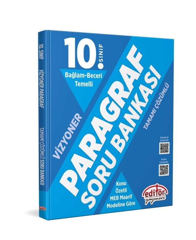 Editör Yayınları 10. Sınıf Bağlam Beceri Temelli Paragraf Soru Bankası