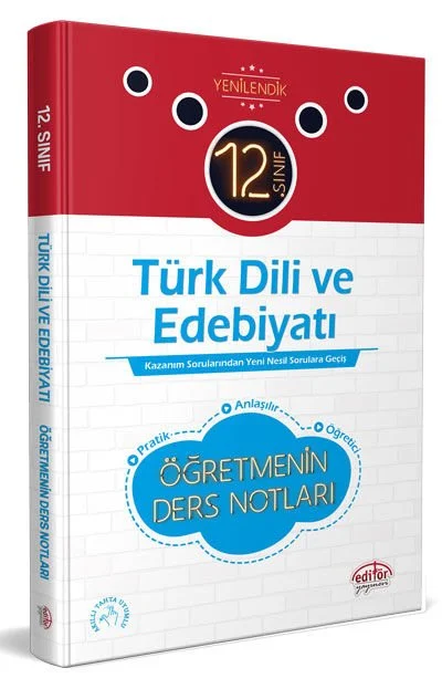 Editör Yayınları 12. Sınıf Türk Dili Ve Edebiyatı Öğretmenin Ders Notları