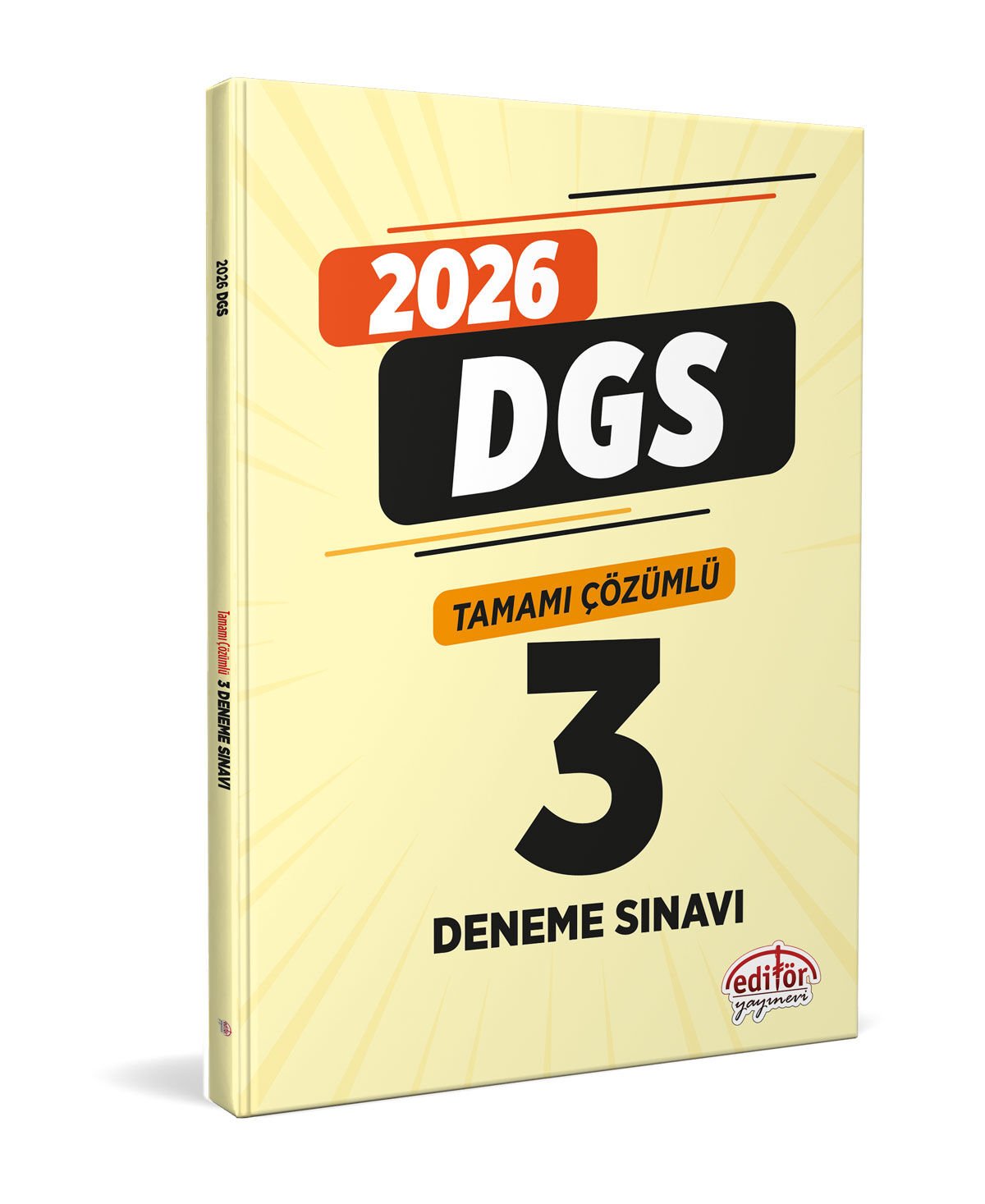 Editör Yayınları 2026 DGS Tamamı Çözümlü 3 Deneme Sınavı