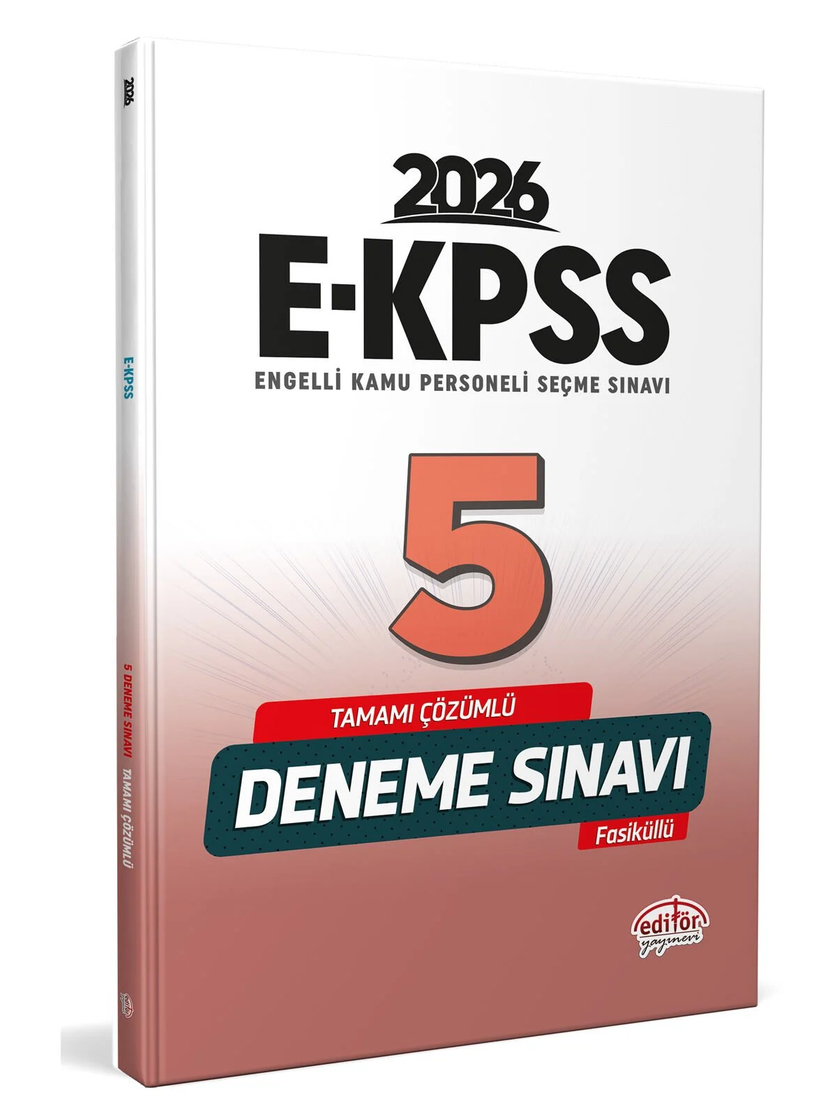 Editör Yayınları 2026 E KPSS Tamamı Çözümlü 5 Deneme Sınavı
