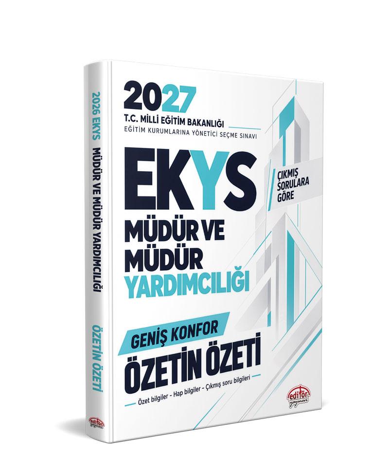 Editör Yayınları 2027 MEB EKYS Müdür ve Müdür Yardımcılığı Özetin Özeti