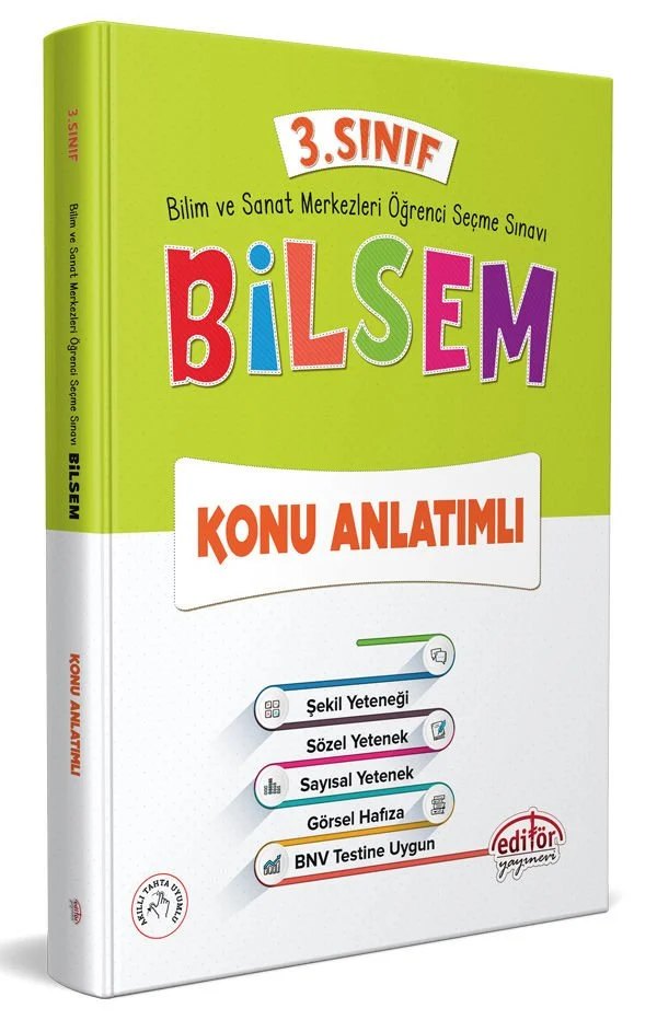 Editör Yayınları 3. Sınıf Bilsem Konu Anlatımlı