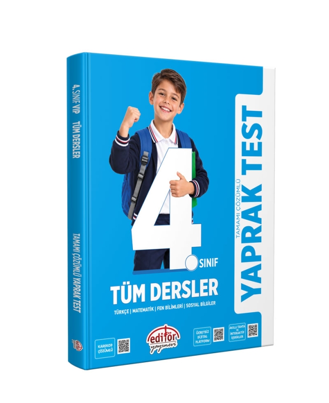 Editör Yayınları 4. Sınıf Tüm Dersler Tamamı Çözümlü Yaprak Test