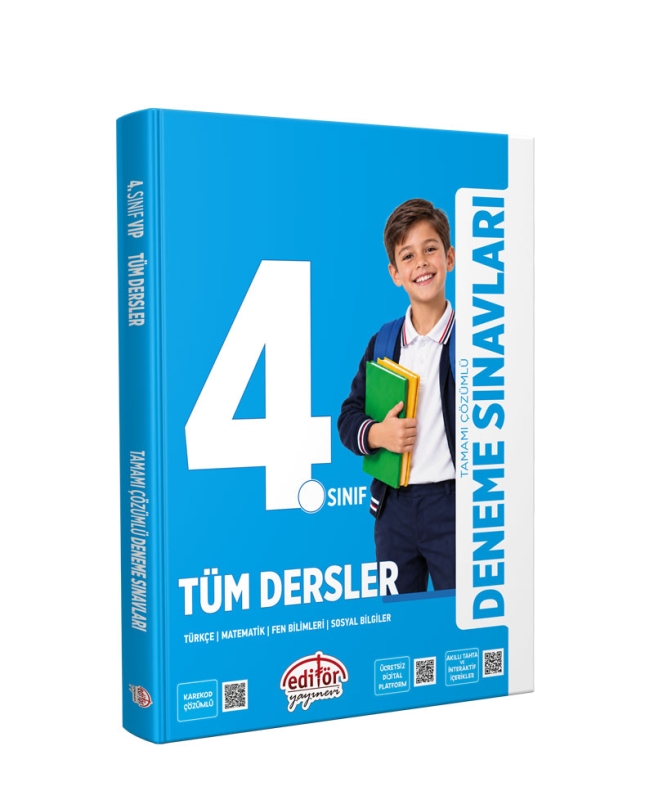 Editör Yayınları 4. Sınıf Tüm Dersler Tamamı Çözümlü Deneme Sınavları