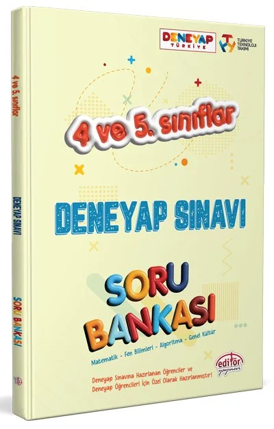 Editör Yayınları 45. Sınıf Deneyap Soru Bankası
