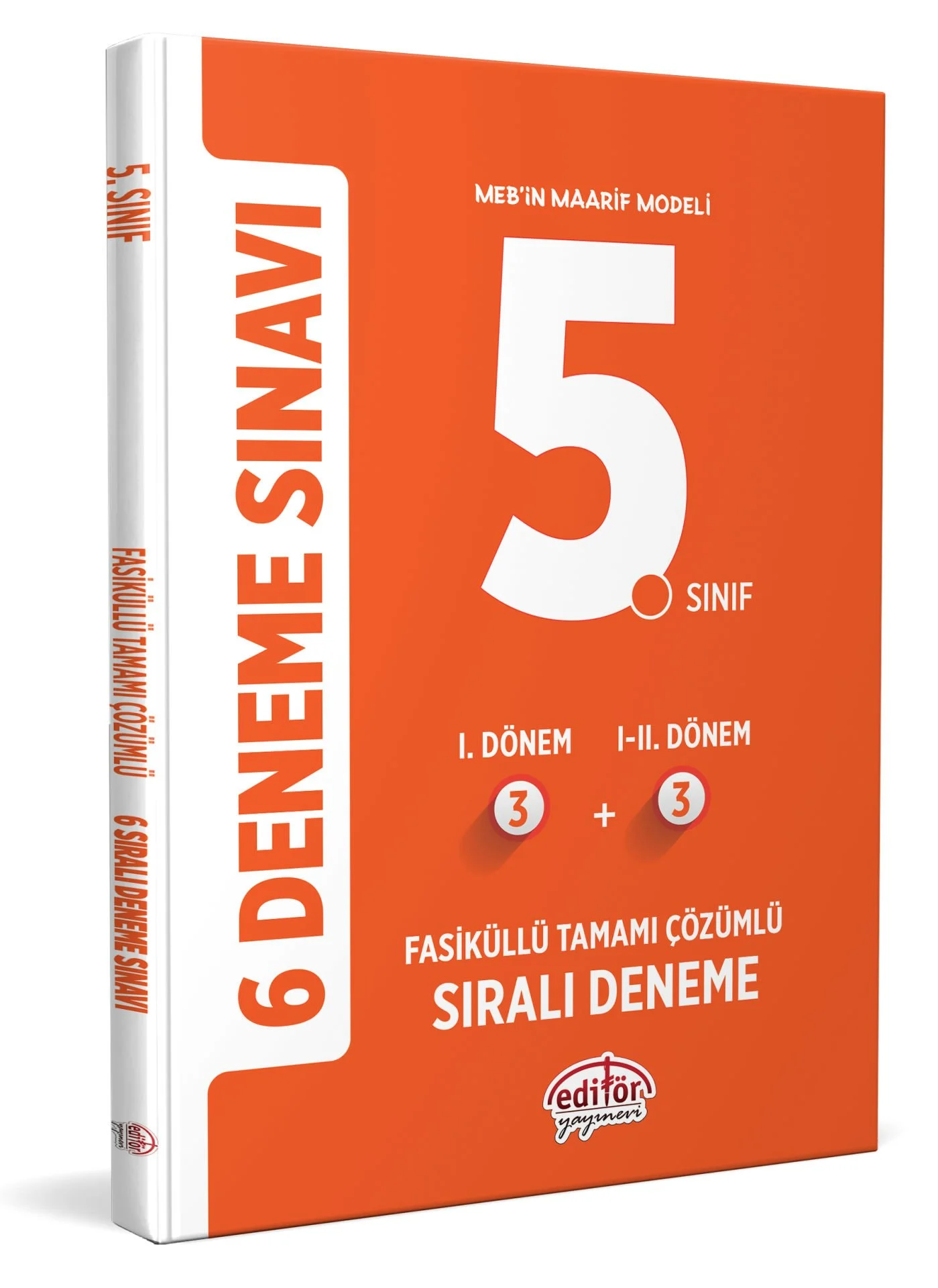 Editör Yayınları 5. Sınıf  (3+3) Fasiküllü Tamamı Çözümlü 6 Deneme Sınavı
