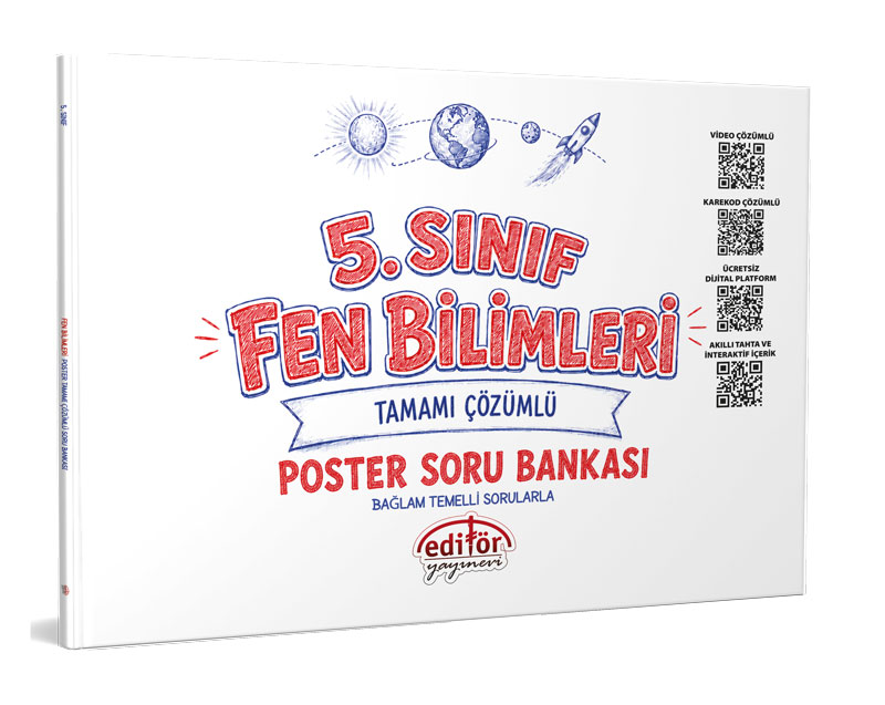 Editör Yayınları 5. Sınıf Fen Bilimleri Poster Soru Bankası