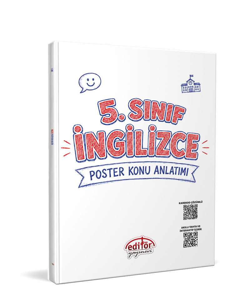 Editör Yayınları 5. Sınıf İngilizce Poster Konu Anlatımlı