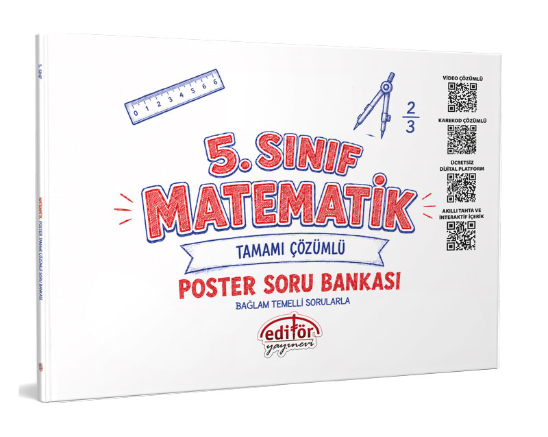 Editör Yayınları 5. Sınıf Matematik Poster Soru Bankası
