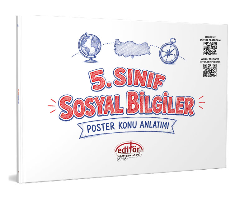 Editör Yayınları 5. Sınıf Sosyal Bilgiler Poster Konu Anlatımlı