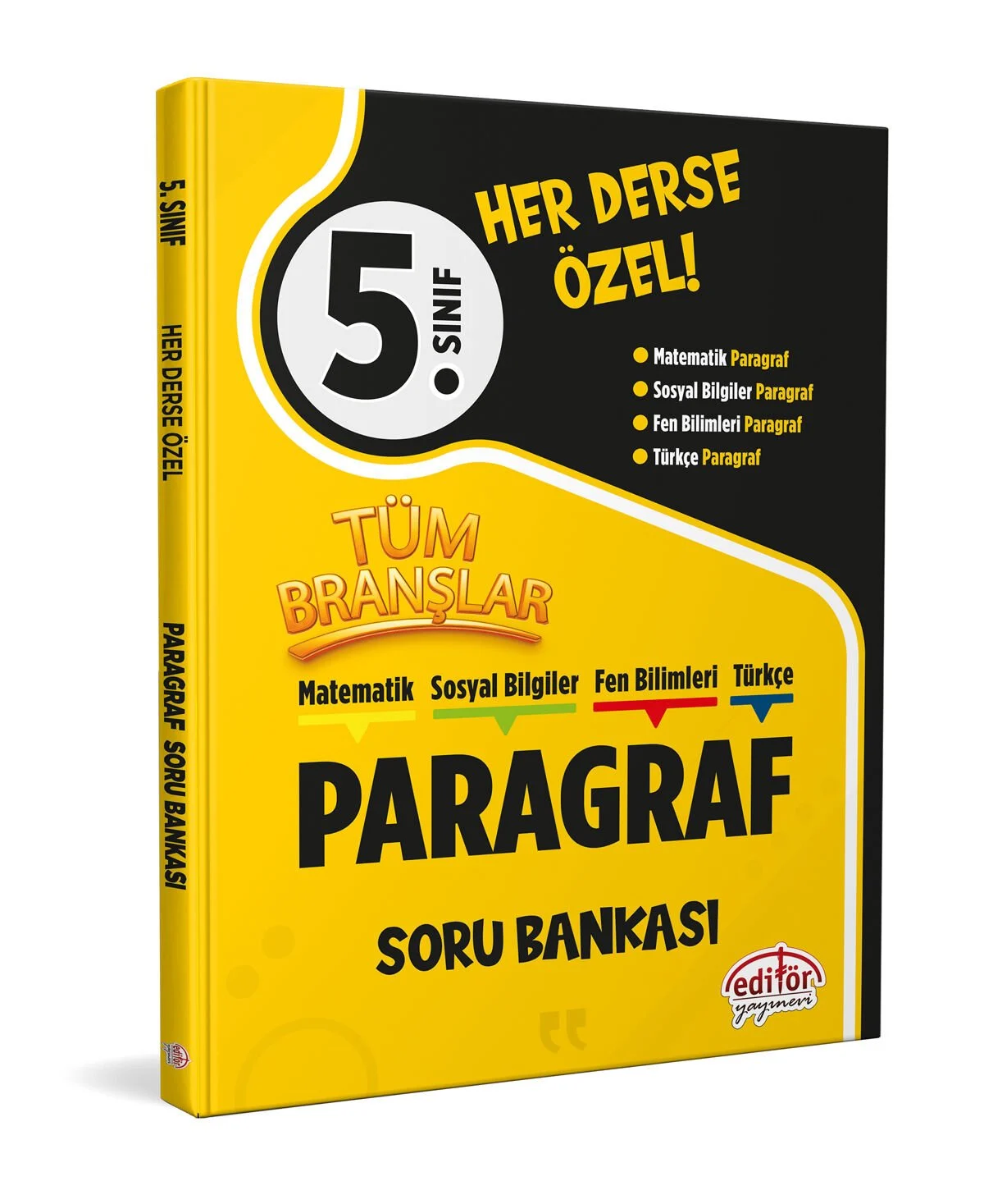 Editör Yayınları 5. Sınıf Tüm Branşlar Paragraf Soru Bankası