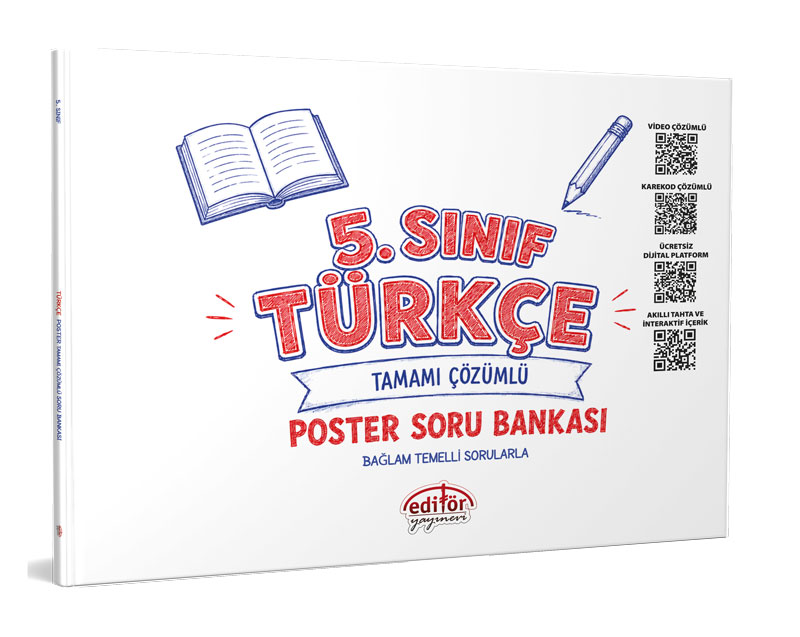 Editör Yayınları 5. Sınıf Türkçe Poster Soru Bankası