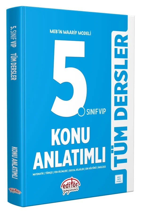 Editör Yayınları 5. Sınıf  VIP Tüm Dersler Konu Anlatımı