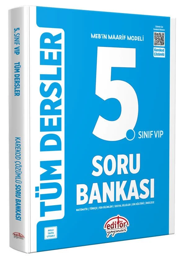 Editör Yayınları 5. Sınıf  VIP Tüm Dersler Soru Bankası