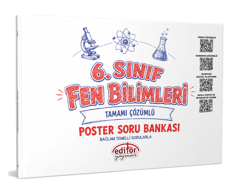 Editör Yayınları 6. Sınıf Fen Bilimleri Poster Soru Bankası