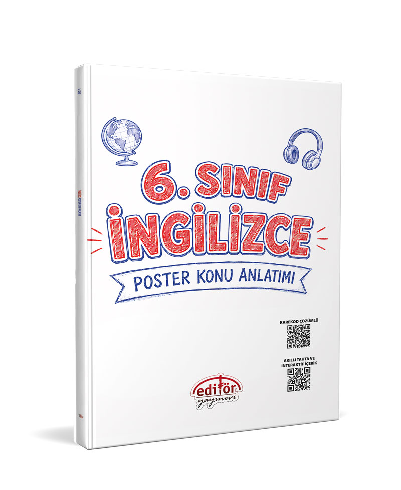 Editör Yayınları 6. Sınıf İngilizce Poster Konu Anlatımlı