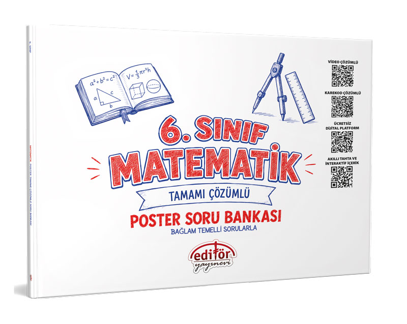 Editör Yayınları 6. Sınıf Matematik Poster Soru Bankası