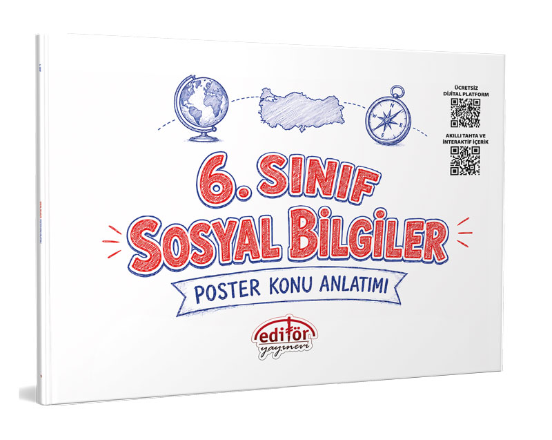 Editör Yayınları 6. Sınıf Sosyal Bilgiler Poster Konu Anlatımlı