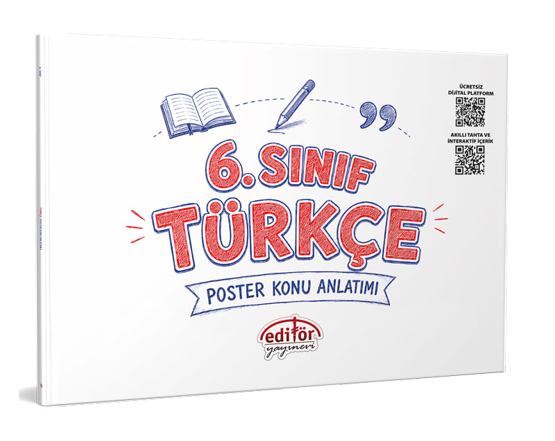 Editör Yayınları 6. Sınıf Türkçe Poster Konu Anlatımlı