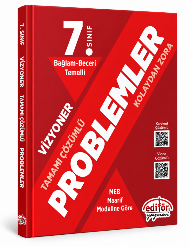 Editör Yayınları 7. Sınıf Bağlam Beceri Temelli Problemler Tamamı Çözümlü Soru Bankası