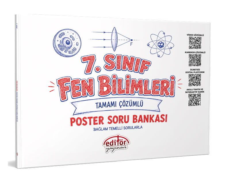 Editör Yayınları 7. Sınıf Fen Bilimleri Poster Soru Bankası