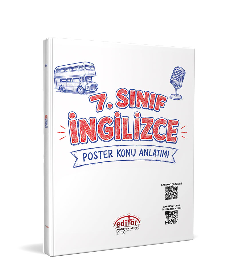 Editör Yayınları 7. Sınıf İngilizce Poster Konu Anlatımlı