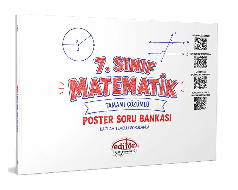 Editör Yayınları 7. Sınıf Matematik Poster Soru Bankası