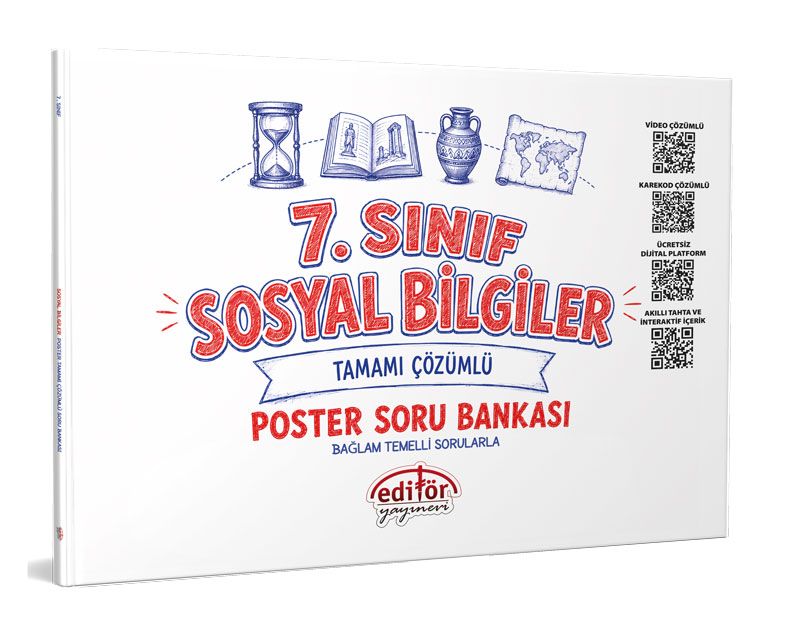 Editör Yayınları 7. Sınıf Sosyal Bilgiler Poster Soru Bankası