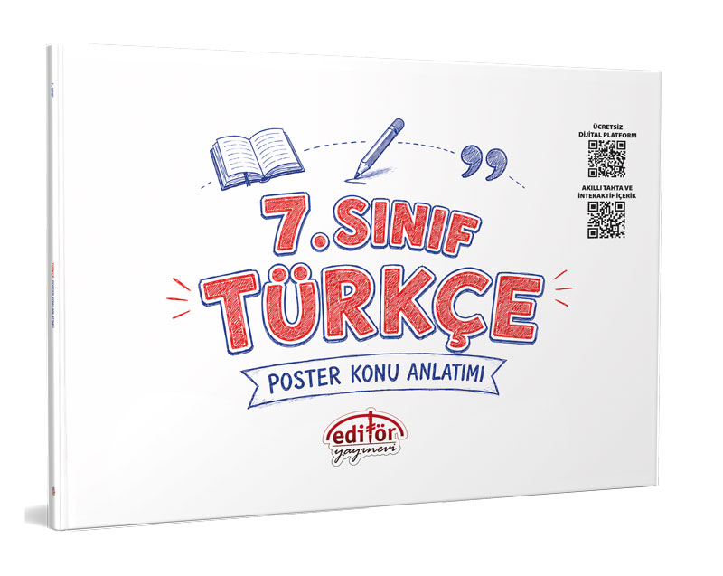 Editör Yayınları 7. Sınıf Türkçe Poster Konu Anlatımlı
