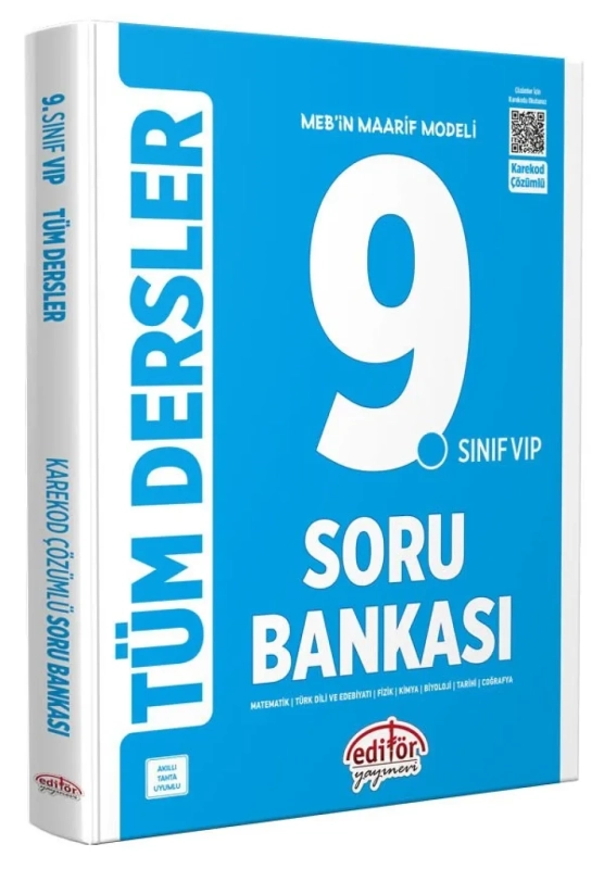 Editör Yayınları 9. Sınıf  Tüm Dersler Soru Bankası