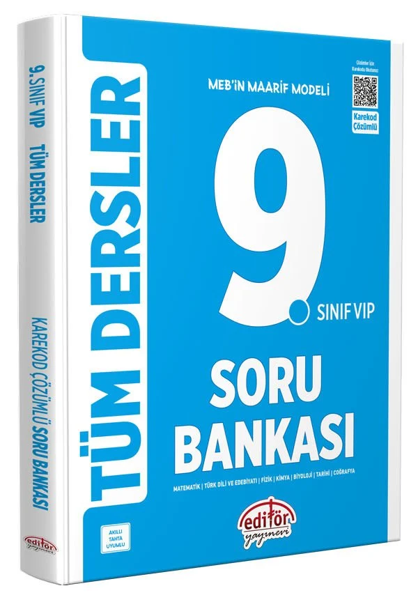 Editör Yayınları 9. Sınıf  Tüm Dersler Soru Bankası