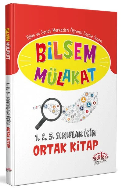Editör Yayınları Bilsem Mülakat 123. Sınıf İçin Ortak Kitap