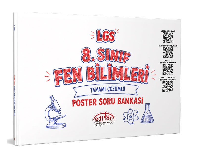 Editör Yayınları LGS 8. Sınıf Fen Bilimleri Poster Soru Bankası