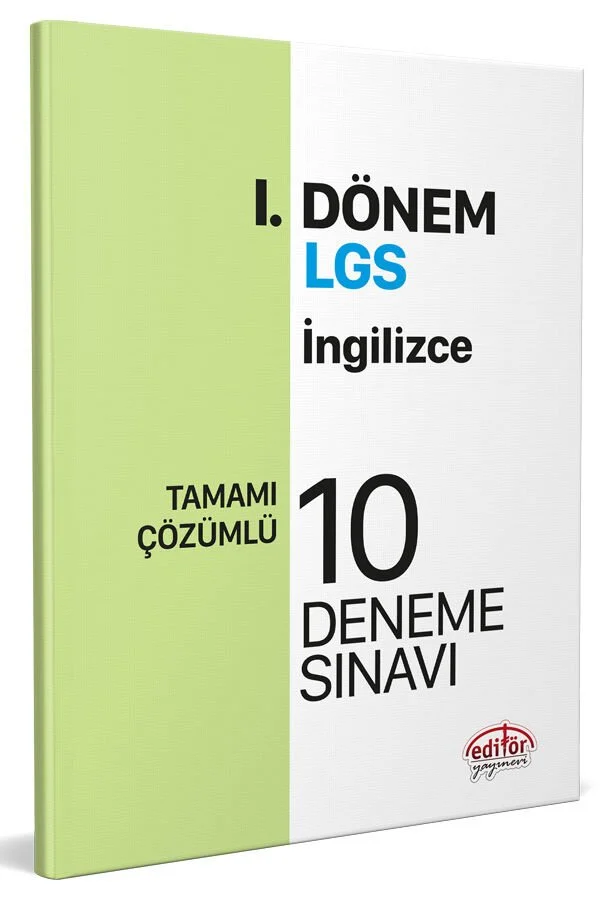 Editör Yayınları Lgs 8. Sınıf I. Dönem İngilizce Çözümlü 10 Deneme Sınavı