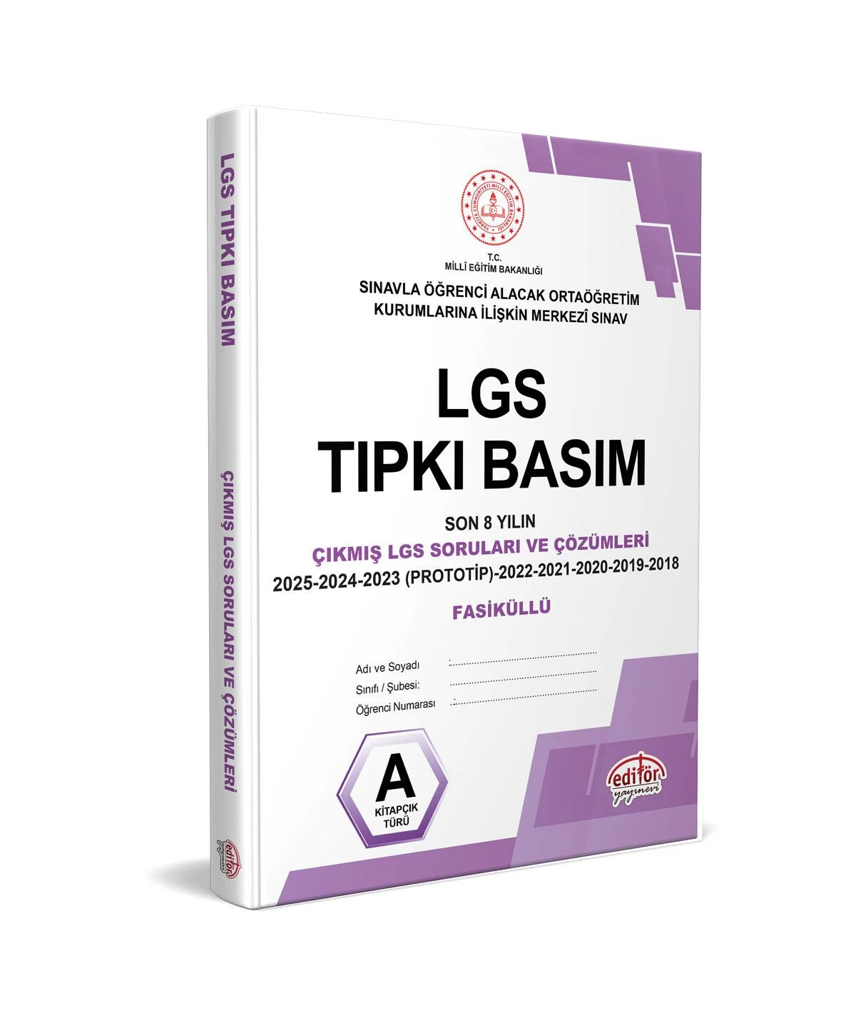 Editör Yayınları LGS 8. Sınıf Tıpkı Basım Çıkmış Sorular ve Çözümleri