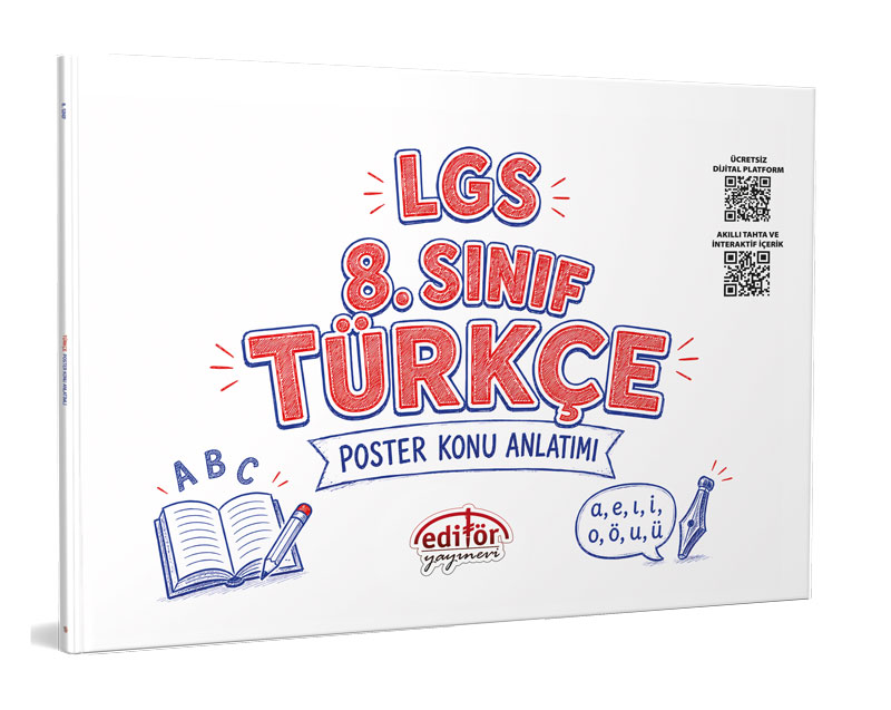Editör Yayınları LGS 8. Sınıf Türkçe Poster Konu Anlatımlı