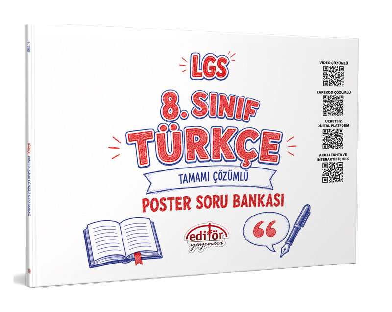 Editör Yayınları LGS 8. Sınıf Türkçe Poster Soru Bankası