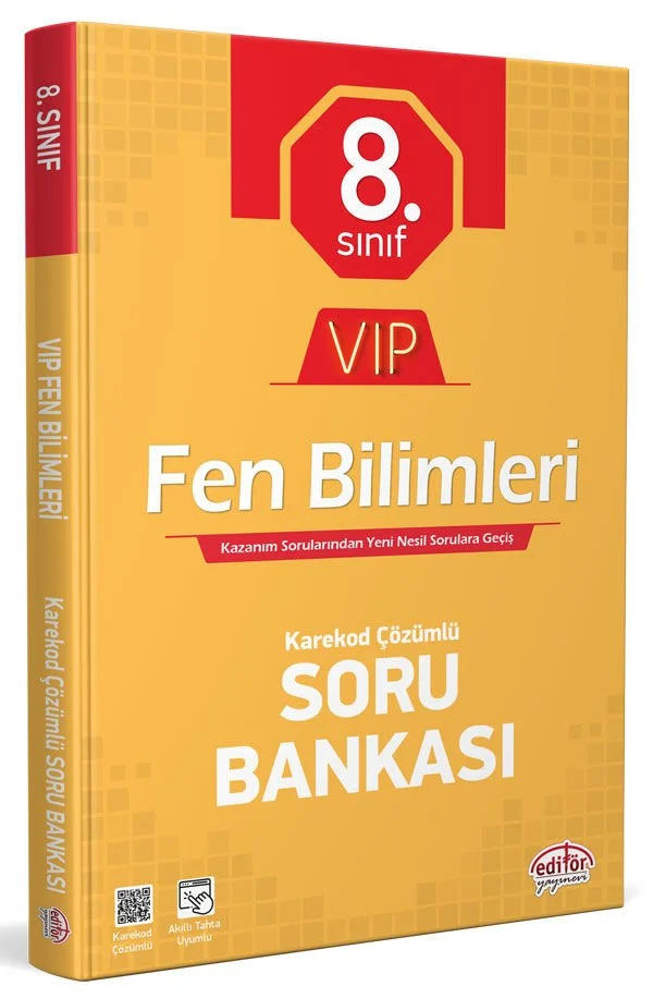 Editör Yayınları LGS 8. Sınıf VIP Fen Bilimleri Soru Bankası