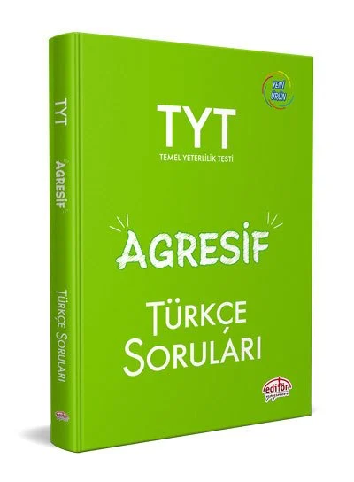 Editör Yayınları Tyt Agresif Türkçe Soru Bankası