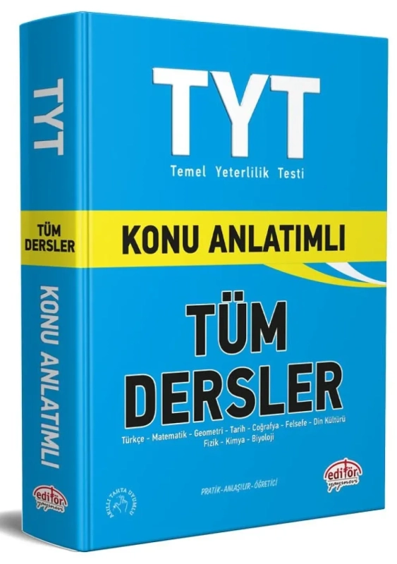 Editör Yayınları TYT Tüm Dersler Konu Anlatımlı