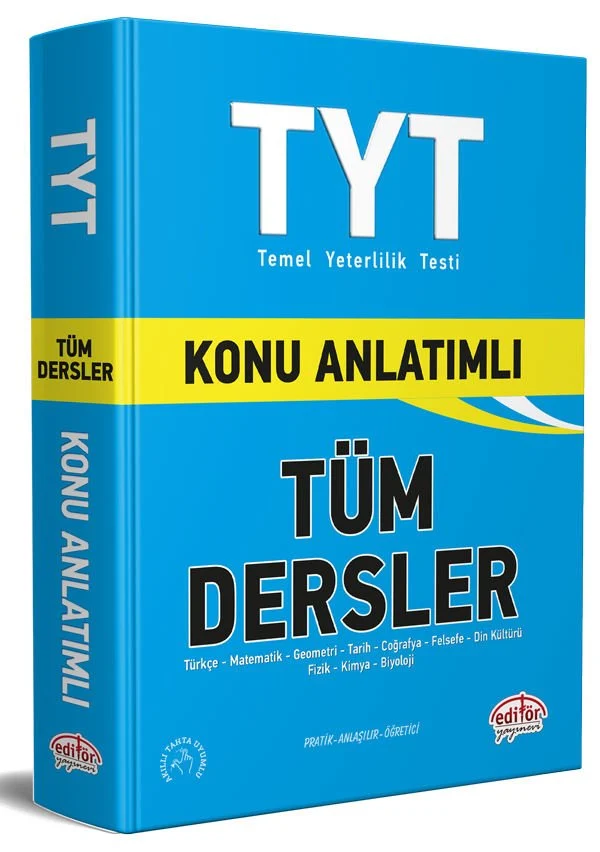 Editör Yayınları TYT Tüm Dersler Konu Anlatımlı