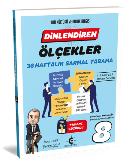 Eker Test LGS 8. Sınıf Dinlendiren Ölçeklerle 36 Hafta Sarmal Tarama