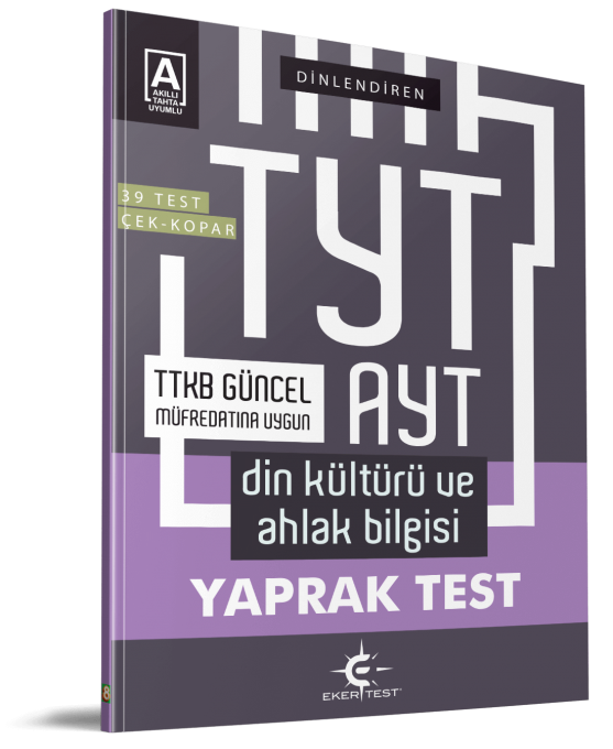Eker Test TYT AYT Dinlendiren Din Kültürü Yaprak Test