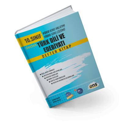 Ens Yayıncılık 10.Sınıf Türk Dili Ve Edebiyatı Defter Kitap