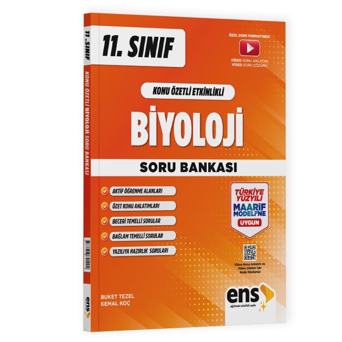 ENS Yayıncılık 11. Sınıf Biyoloji Konu Özetli Etkinlikli Soru Bankası