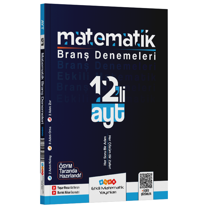 Etkili Matematik Yayınları AYT Matematik 12  Branş Denemeleri