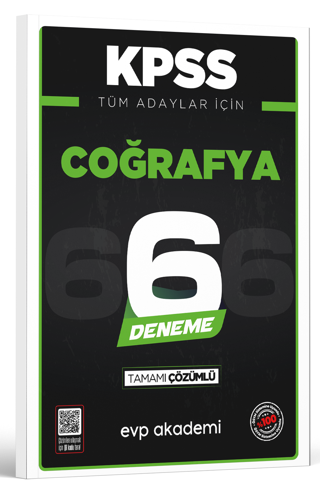 EVP Akademi KPSS Tüm Adaylar İçin Coğrafya 6 Deneme Tamamı Çözümlü 
