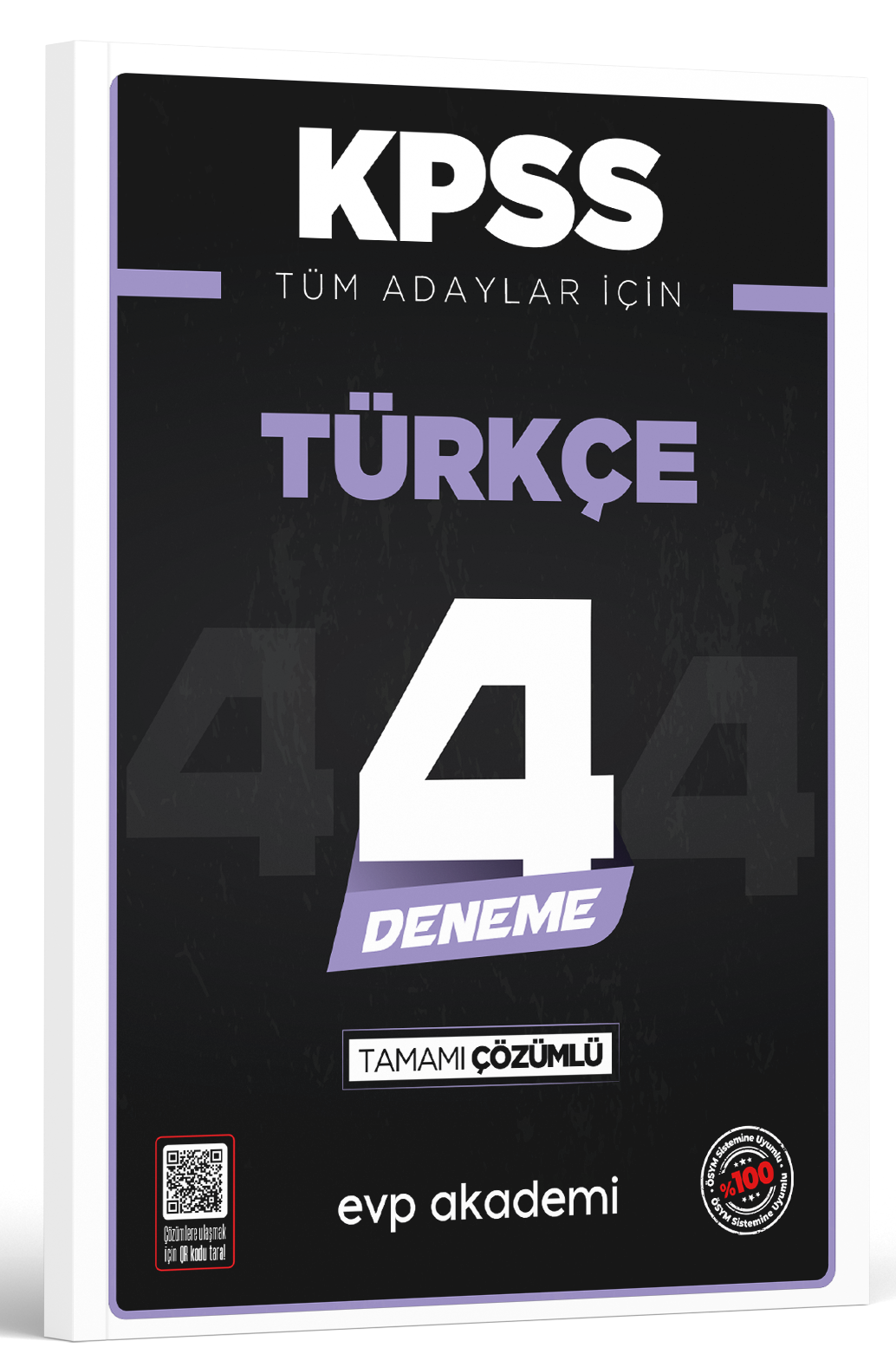EVP Akademi KPSS Tüm Adaylar İçin Türkçe 4 Deneme Tamamı Çözümlü 