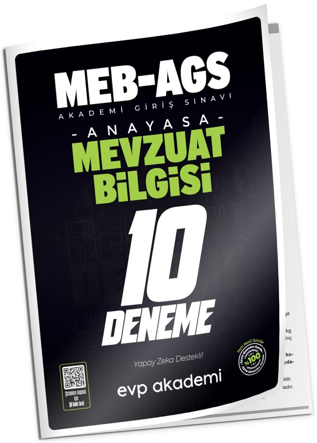 EVP Akademi MEB-AGS Mevzuat Bilgisi 10 Deneme Çözümlü