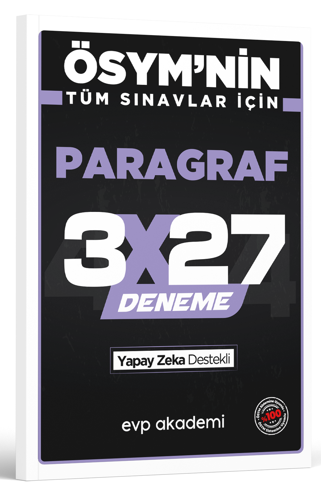 EVP Akademi ÖSYM'nin Tüm Sınavlar İçin 3x27 Paragraf Deneme 